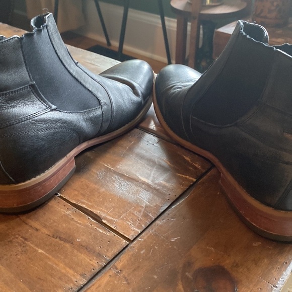 Florsheim Black Leather Belfast Buckle Strap Chelsea Ankle Boots Size 9 - Picture 9 of 13